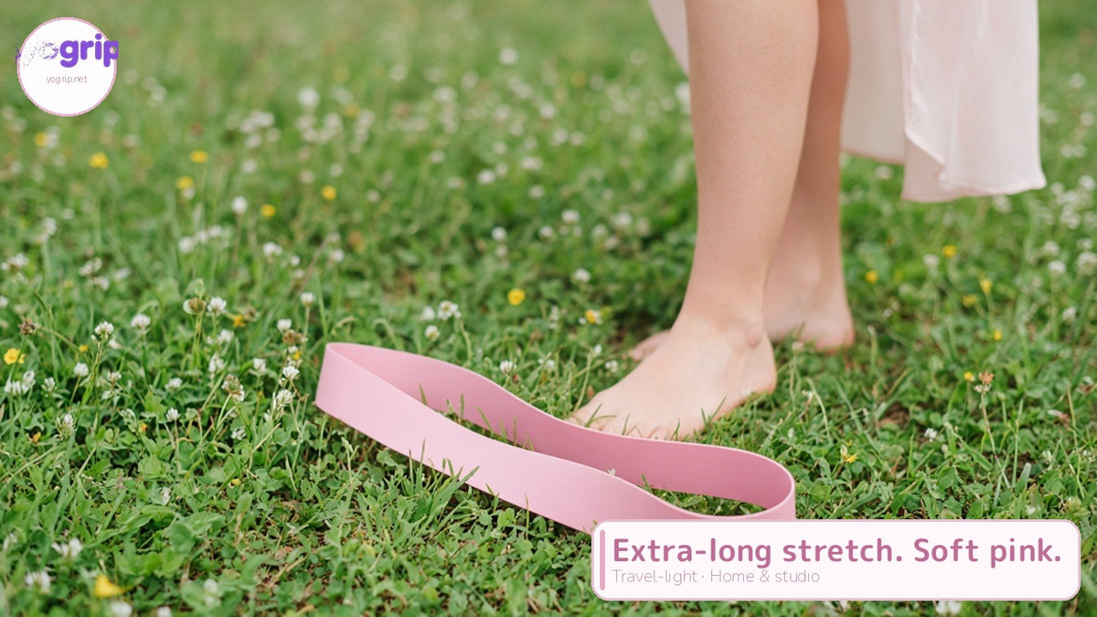 Yogrip Soft Pink Stretch Band — Yoga & Pilates Band for Women