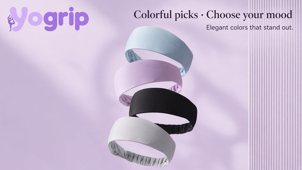 Yogrip headband color picks — Purple and Blue